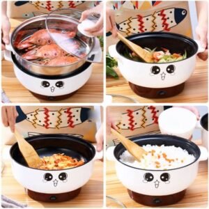 Electric Skillet with Lid Nonstick Hot Pot