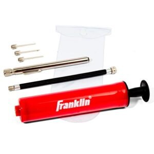 Franklin Sports Ball Maintenance Kit: Pump, Needles, & Pressure Gauge.